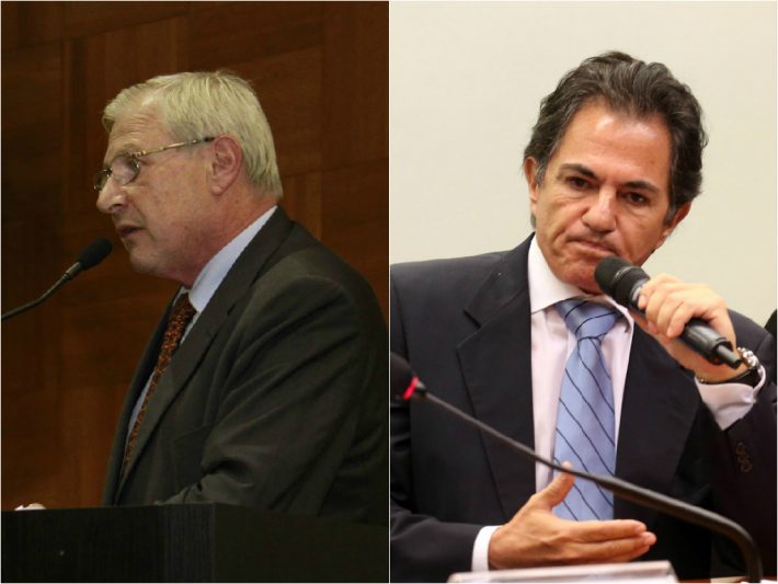 Massimo Giavina-Bianchi, na esquerda da foto, e Augusto Ribeiro Mendonça, na direita. Montagem: Estadão