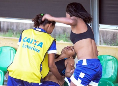 Jogadoras sofreram com calor de Teresina. Foto: Ministério Público do Trabalho