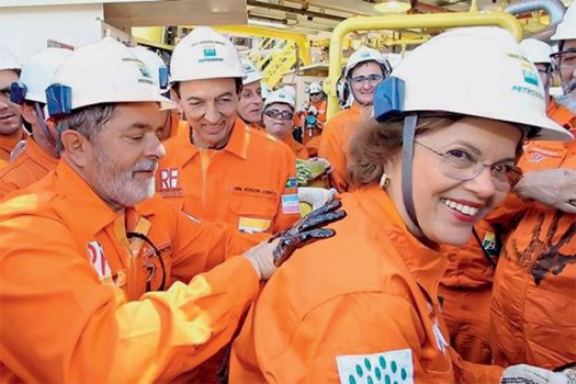 O ex-presidente Lula e a presidente, Dilma Roussef, em evento da Petrobrás, quando ela era ministra de Minas e Energia