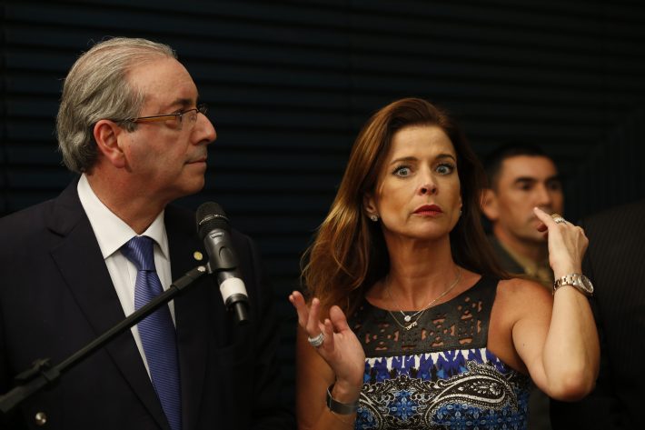 Eduardo Cunha e Cláudia Cruz. Foto: Dida Sampaio/Estadão
