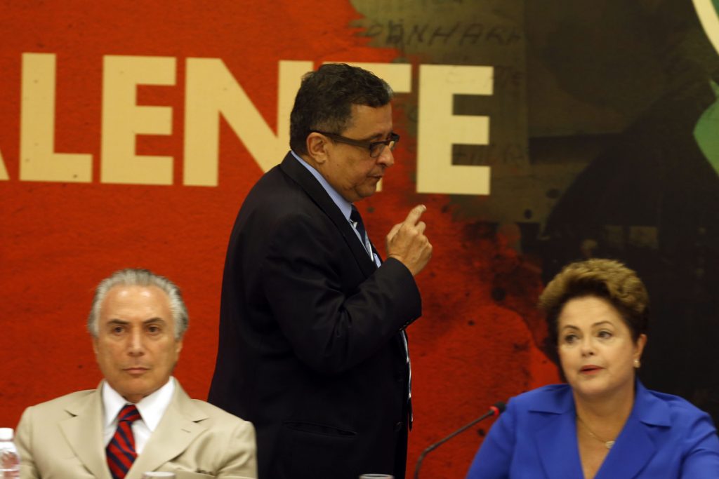 Flagrante delito: Temer, Santana e Dilma em campanha Foto André Dusek/Estadão