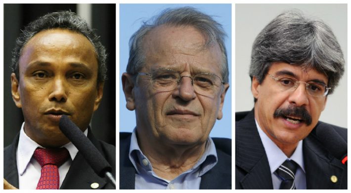 Da esquerda para a direita: Sibá Machado, Tarso Genro e Luiz Sérgio. Foto: Agência Câmara e Estadão