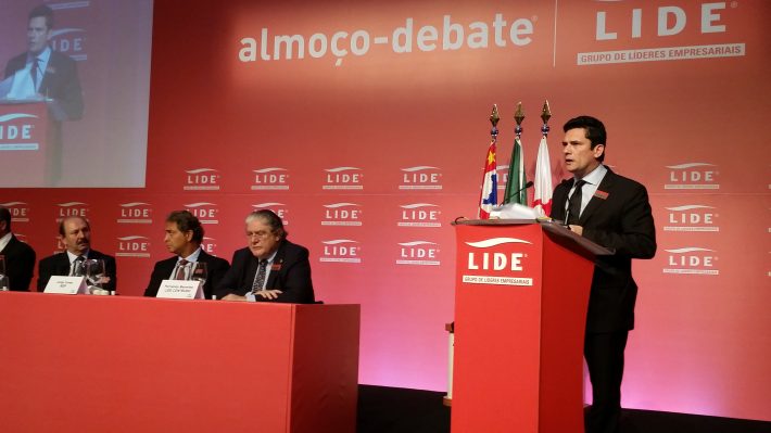 Sérgio Moro participou de debate em São Paulo. Foto: Estadão