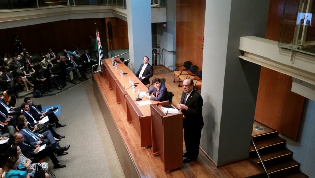 O ministro Gilmar Mendes participou de palestra na Associação dos Advogados de São Paulo. Foto: Julia Affonso/Estadão