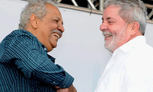 Ex-prefeito de Campinas Dr Hélio, cassado no escândalo Sanasa, e Lula / Reprodução