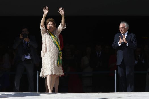 Dilma e Temer em janeiro de 2015. Foto: EFE-Marcelo Sayao