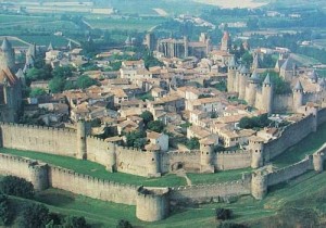 Os muros de Carcassonne, na França