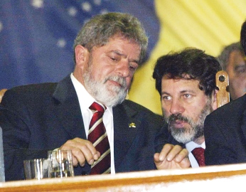 Lula e Delúbio, lado a lado Foto de Lula Marques/Folha Imagem